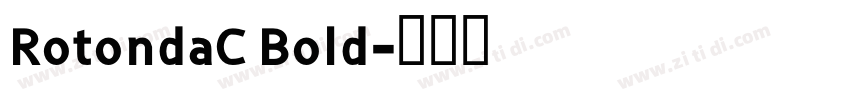 RotondaC Bold字体转换